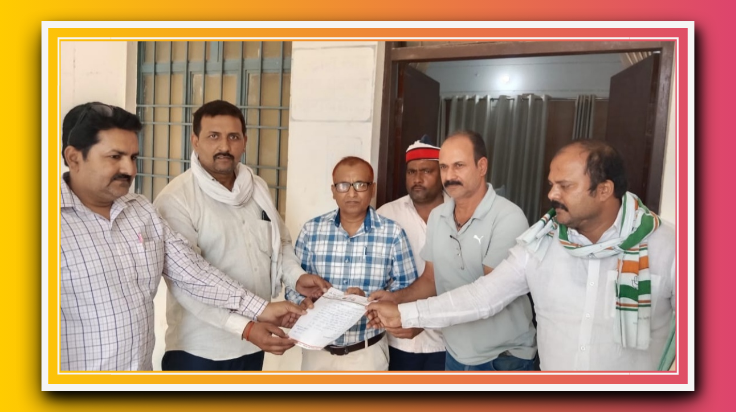 आजमगढ़: कांग्रेस का प्रतिनिधि मंडल निजामाबाद तहसीलदार को सौंपा ज्ञापन