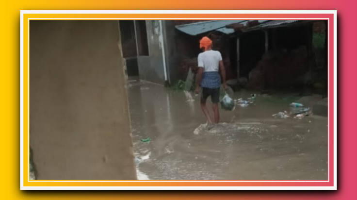 आजमगढ़::पहली ही बारिश में खुला ग्राम सभा की पोल