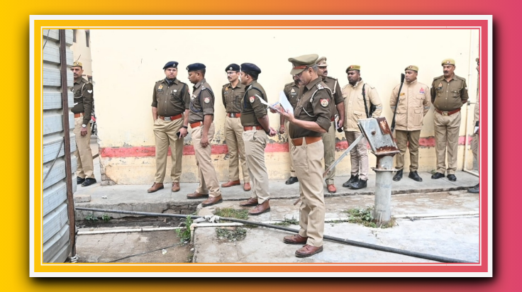 आजमगढ़::पुलिस अधीक्षक हेमराज मीना ने शुक्रवार की परेड का किया निरीक्षण; परेड की ली सलामी, दिये गये आवश्यक दिशा-निर्देश