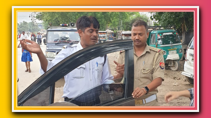 73 वाहनों से काली फ़िल्म उतरवाई ,56 का लिया चालान