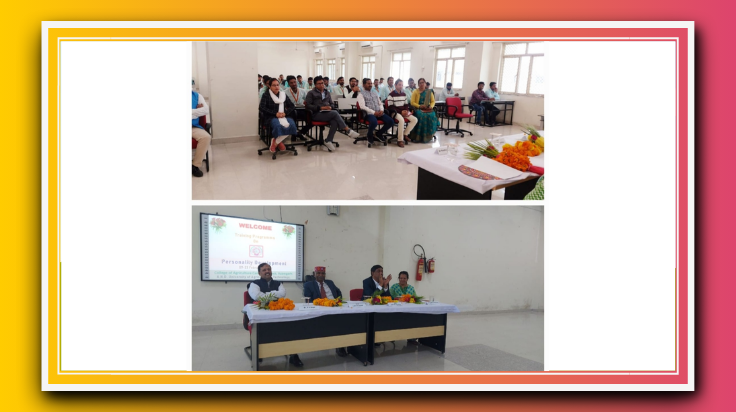 कृषि महाविद्यालय में व्यक्तित्व विकास विषय पर तीन दिवसीय राष्ट्रीय प्रशिक्षण का आयोजन